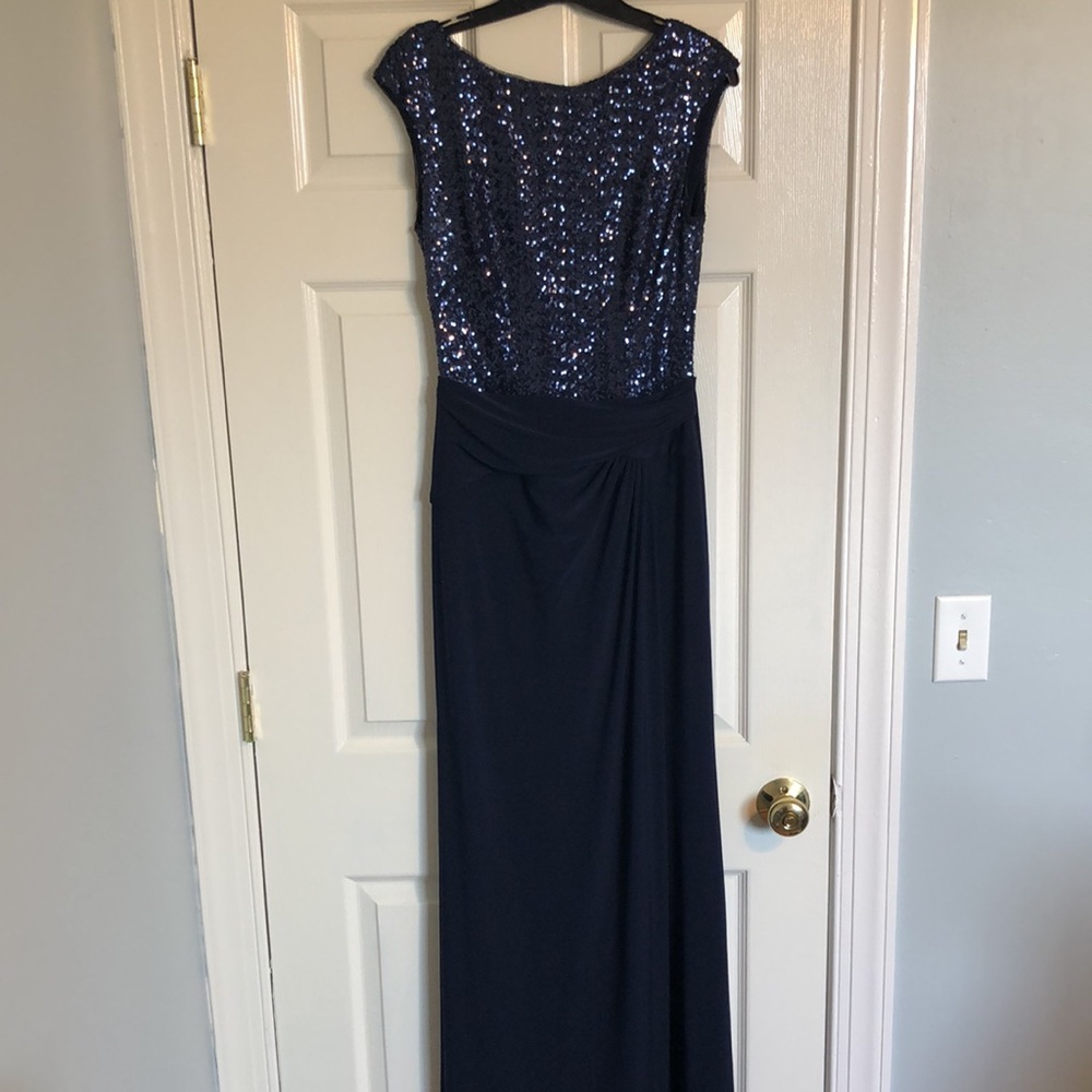 Navy Blue Ralph Lauren w/ Sequin. Prom, Bridesmaid
